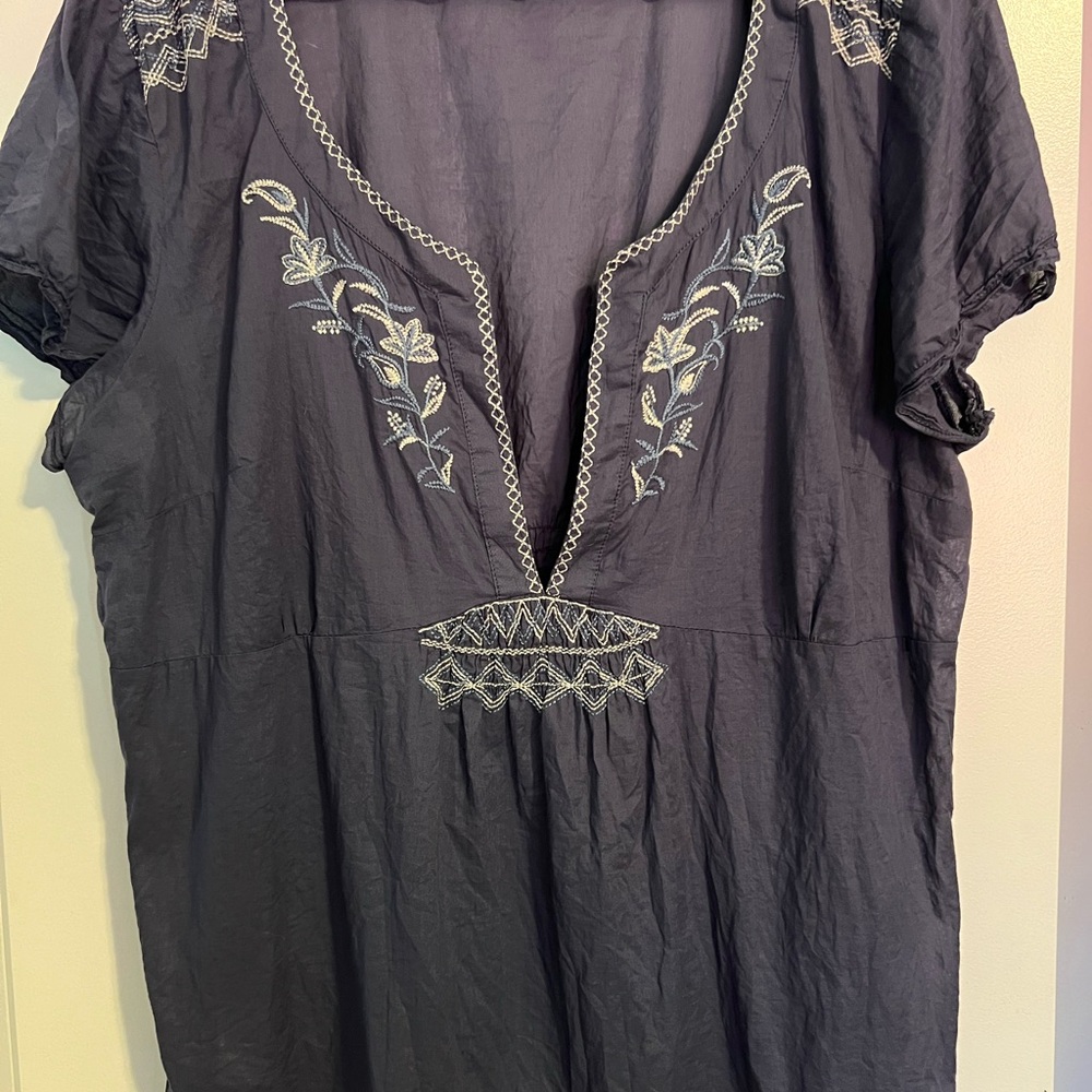 Embroidered top